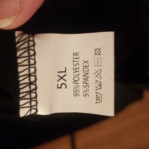 Stretchy Black Camisole 5XL-fits Like 3X - Picture 5 of 6